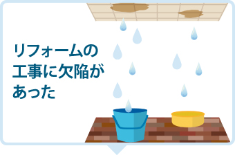 リフォームの工事に欠陥があった