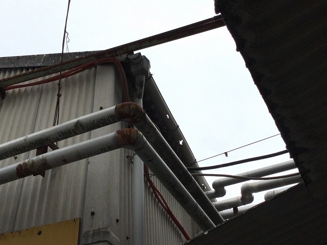 加古川市　工場暑さ対策外観スレート