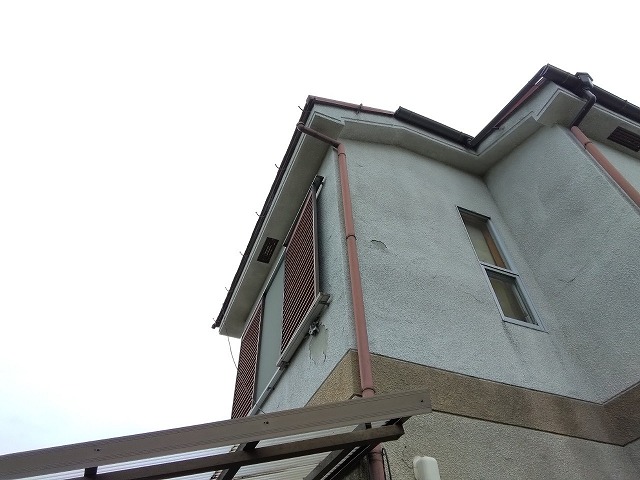 加古川市　外壁　雨樋の現調