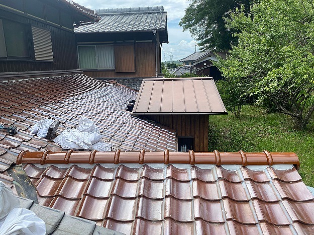 高砂市　下屋根棟の完成