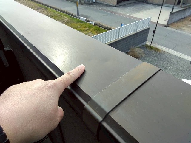 加古川市　笠木のへこみ跡