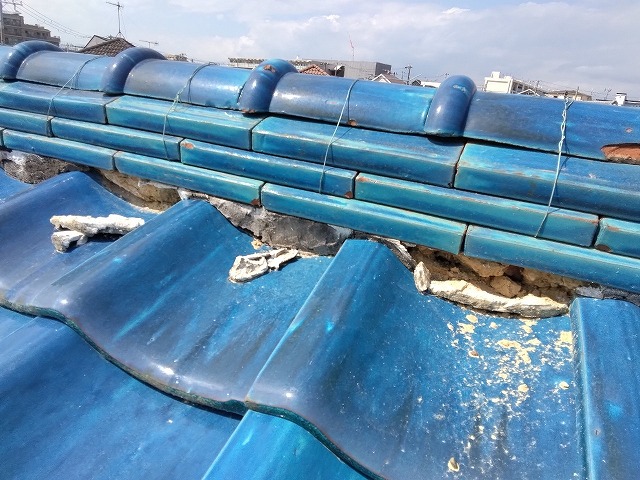 加古川市　本棟漆喰(しっくい)破損