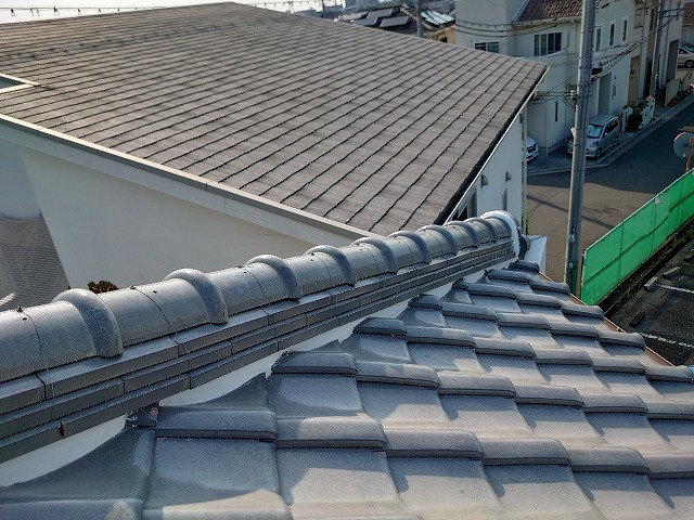 加古川市　屋根全体で見た仕上がり確認と施工後の印象