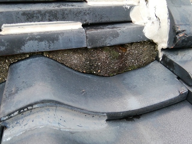 端部付近のシーリング集中箇所