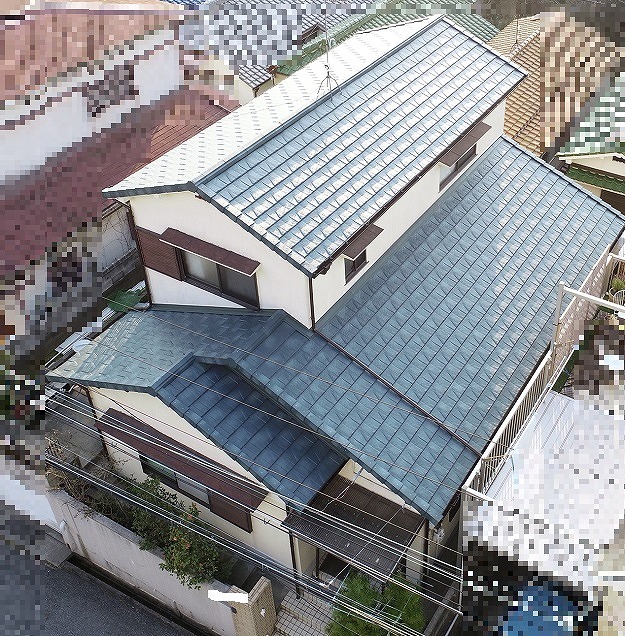 姫路市　完成後のドローン空撮確認