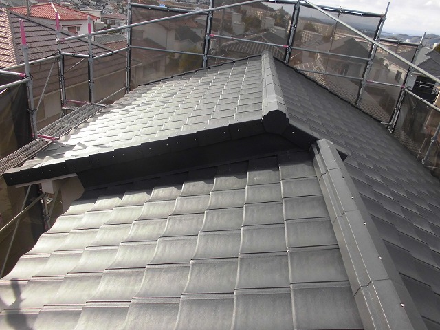 加古川市　ルーガ雅 モダン・グレーの施工後仕上がり