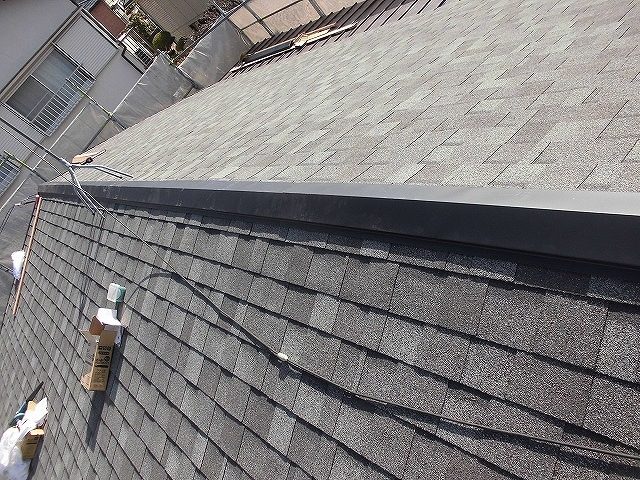 姫路市　リッジウェイ施工と棟まわりの仕上げ