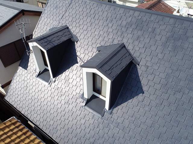 姫路市　上塗りと完成後の仕上がり