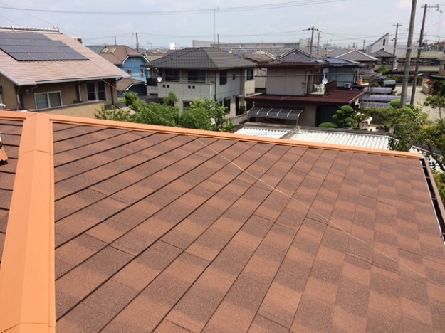 姫路市　カバー工法　施工後屋根写真