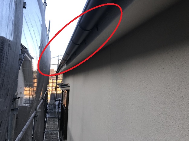 姫路市　雨樋　施工完了
