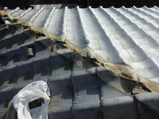 明石市　棟　施工中　バラシ