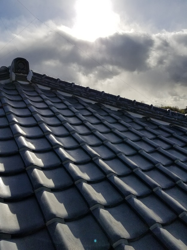 明石市　隅棟　積み直し　完了