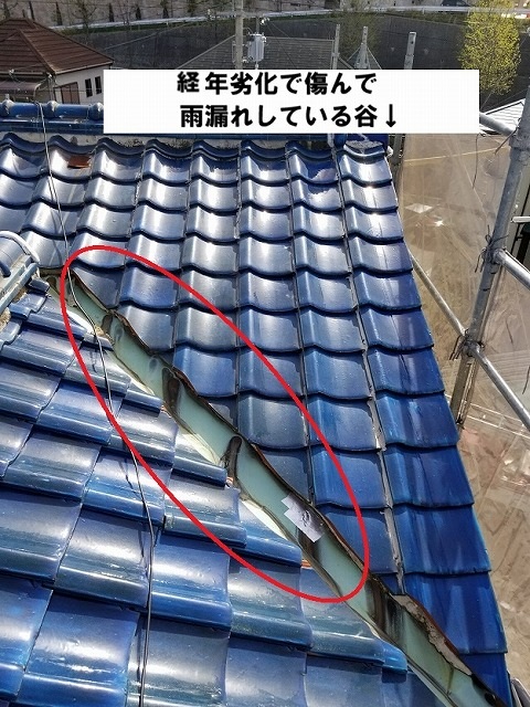 姫路市　経年劣化　銅谷板金