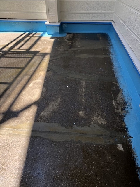姫路市　ベランダ防水工事　防水層