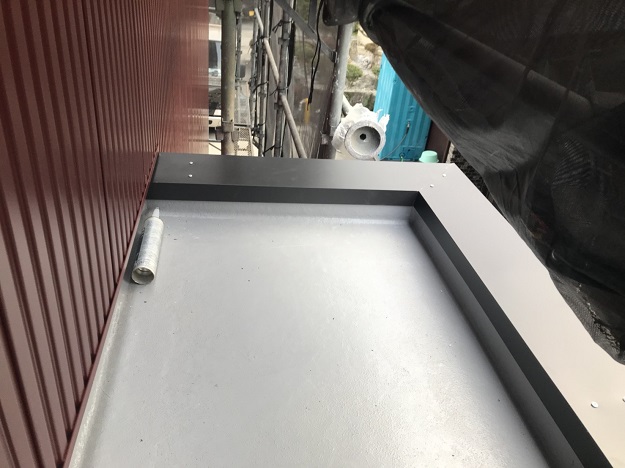 姫路市　ベランダ　笠木　施工完了