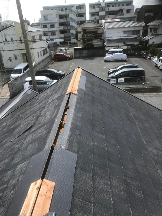 加古川市　棟板金　下地