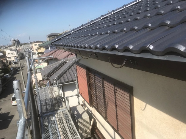 姫路市　雨樋　金具取付