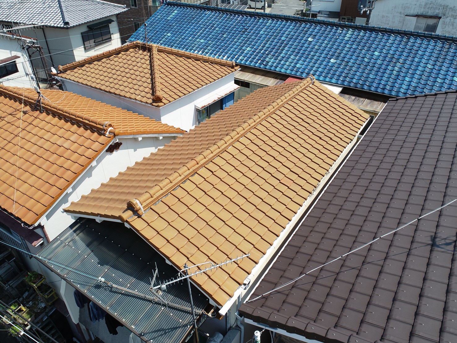 姫路市　ドローンによる屋根全景の把握