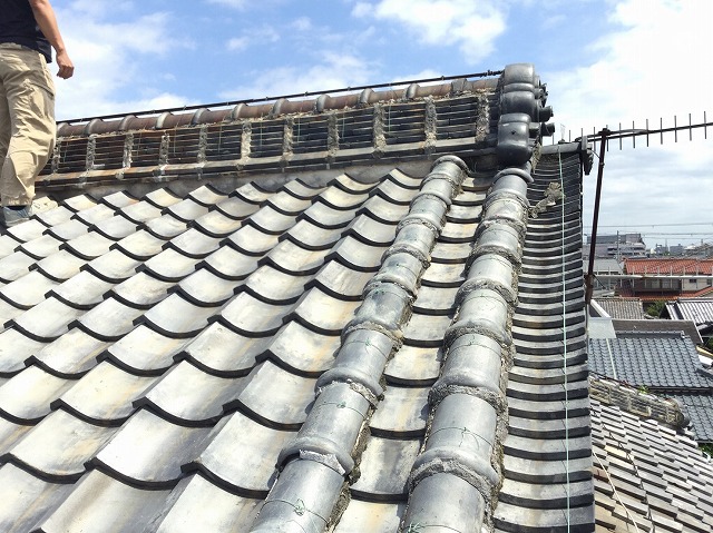 棟際の納まりと周辺部を点検