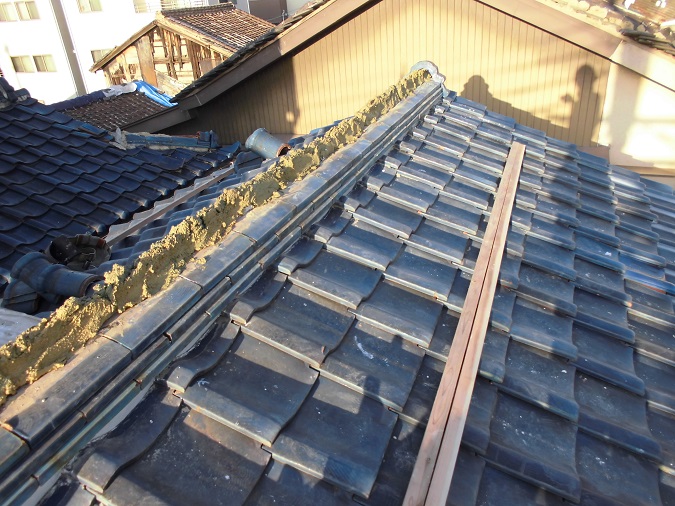 姫路市　棟　積み直し中