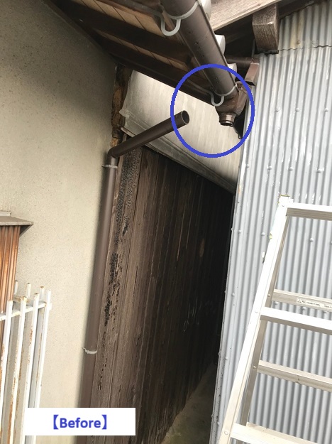 姫路市　竪樋　施工前