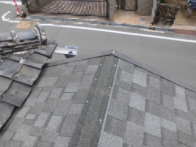 高砂市　葺き替え工事　リッジウェイ本体
