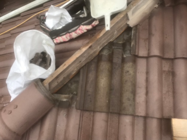 姫路市　隅棟破損　解体