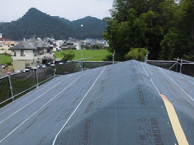 姫路市　ゴムアスルーフィング　カバー工法