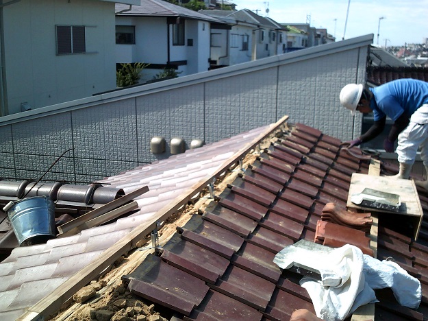 高砂市　棟積み替え工事　木下地　