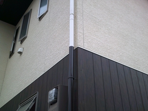 姫路市　竪樋修理　施工完了