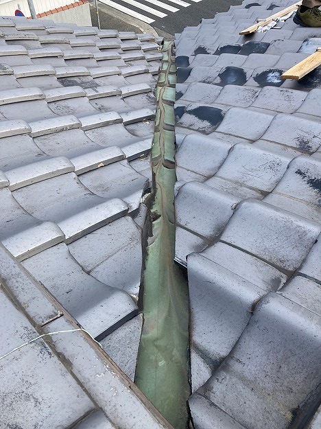 銅板谷板金の劣化状況