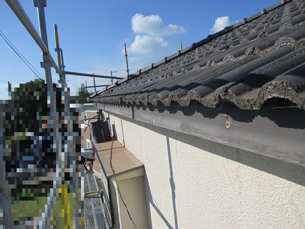 加古川市　既存雨樋　撤去
