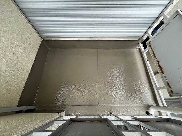 姫路市　バルコニー　防水層完成