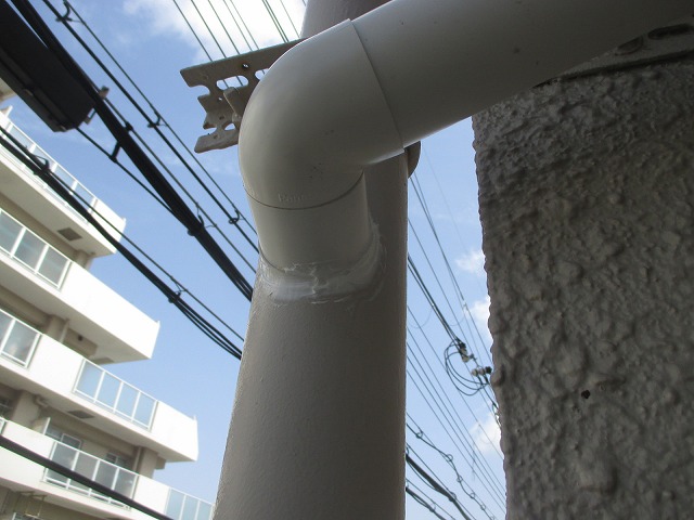 姫路市　雨樋　シール施工