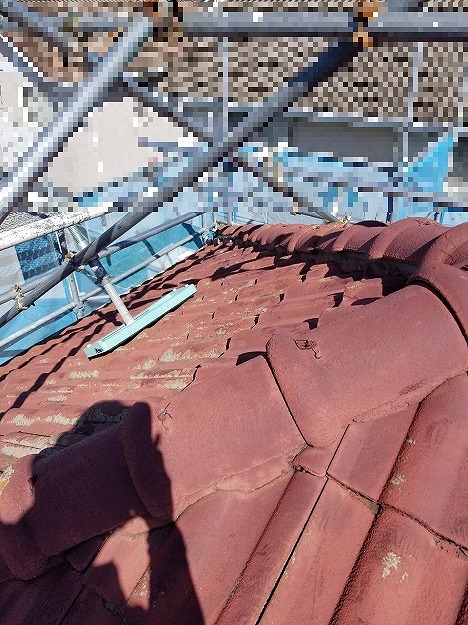 棟の歪みが強く出ていた箇所