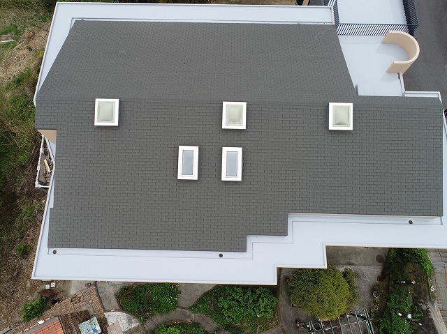 ドローンによる屋根の俯瞰調査②