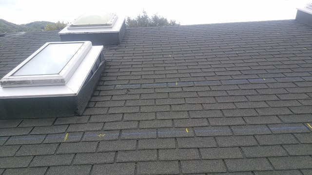 トップライト周辺の状態確認