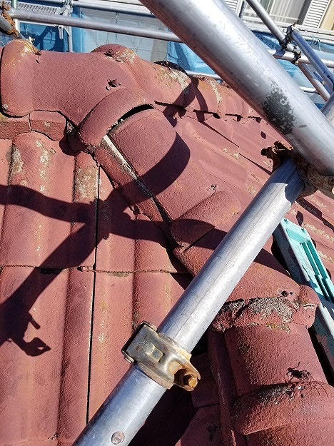 銅線固定が弱まっていた中央部