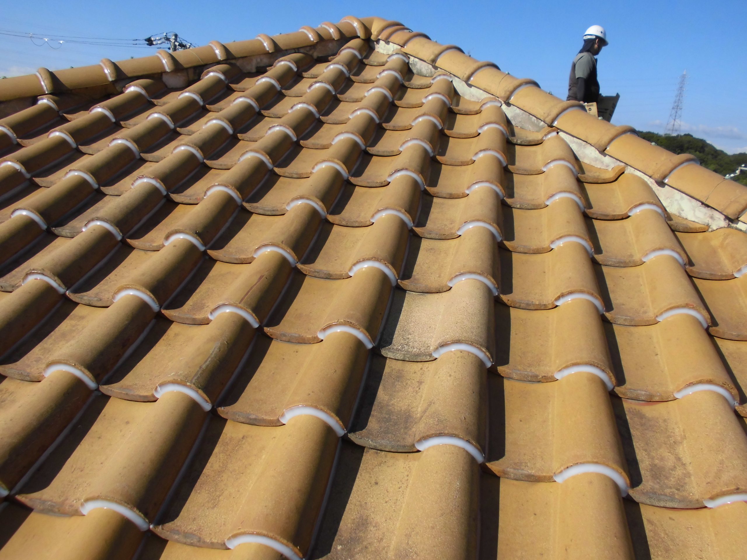 加古川市　横ラバーロックで瓦のズレ・飛散を抑制