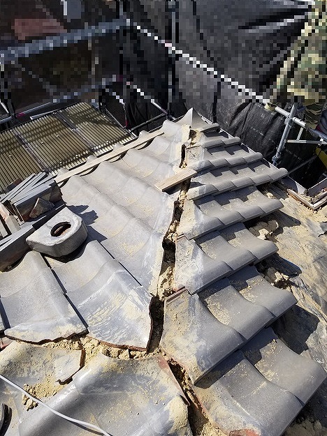 棟ラインの撤去範囲を整えながら段取り