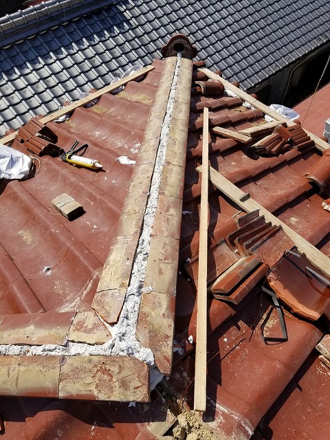 モルロックを使用した一段目の土台形成