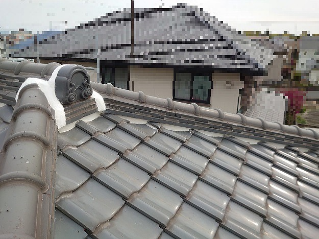 姫路市　新しい漆喰の塗り込み