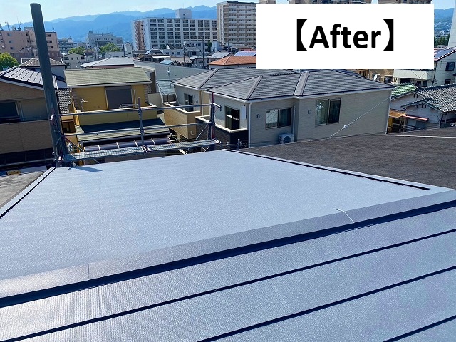 姫路市 金属屋根を使用しカバー工法工事を行った屋根