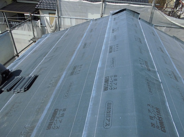 明石市　防水紙　ゴムアスルーフィング