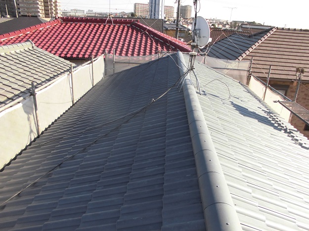 明石市で和瓦から軽量ハイブリッド瓦へ葺き替え！耐震性・防水性が大幅アップしました