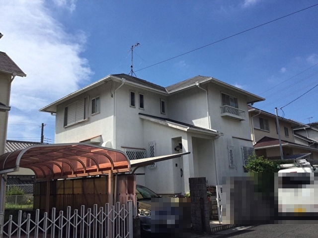 稲美町で棟包板金交換工事を行った住宅