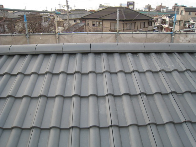 加古川市　棟瓦設置