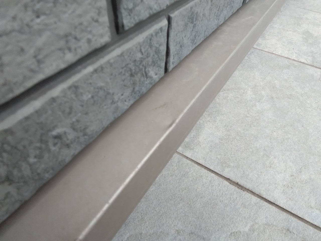 高砂市　土台水切りへこみ