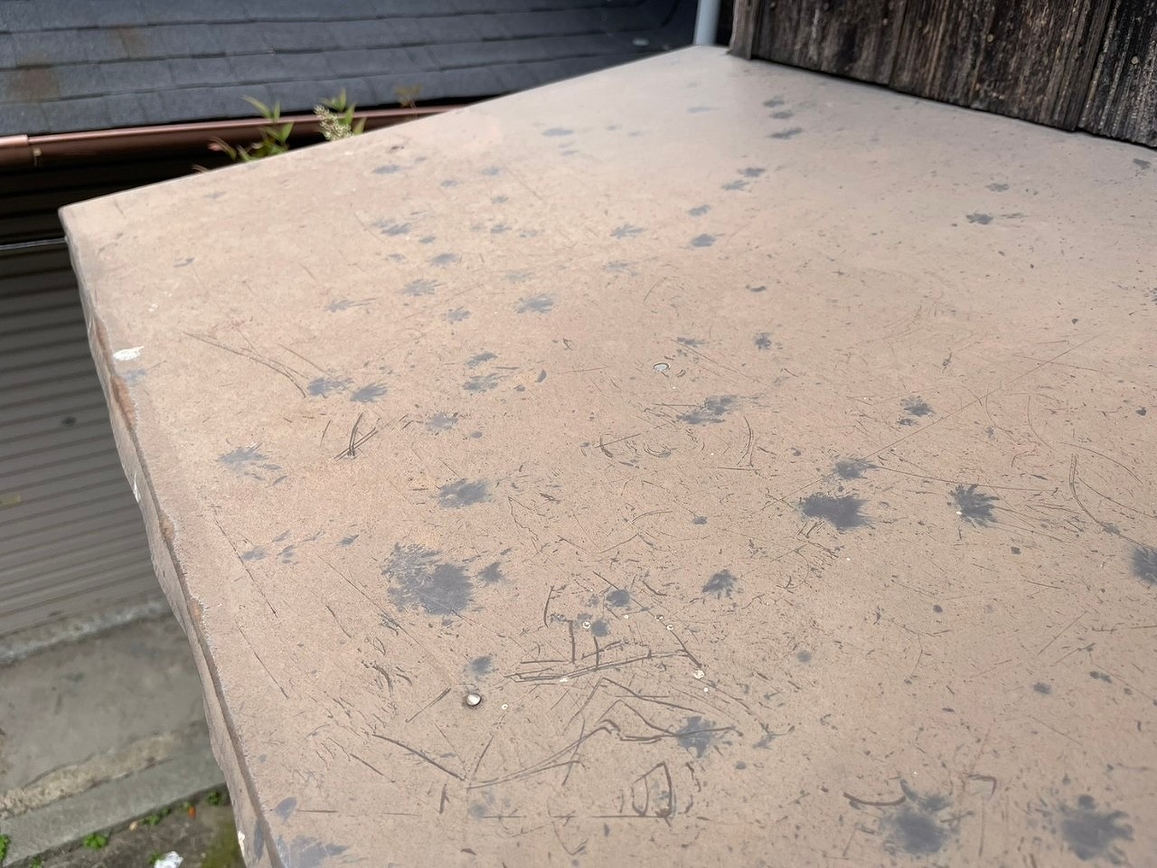 高砂市　板金庇　雹こん