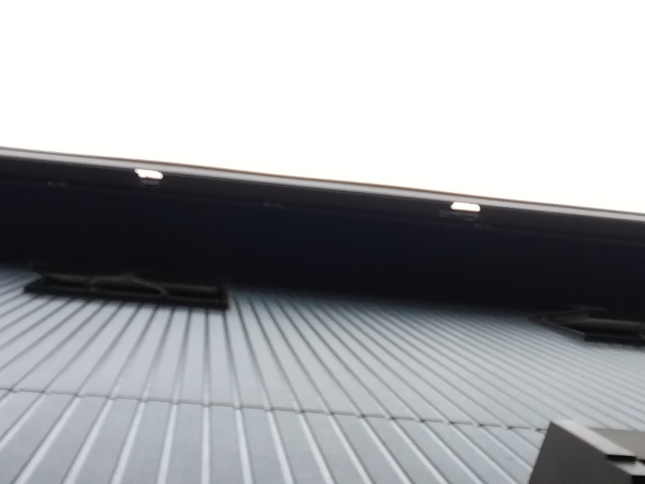 加古川市　大屋根軒樋(角樋)破損